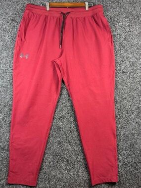 Under Armour Men's Red Jogger Sweatpants